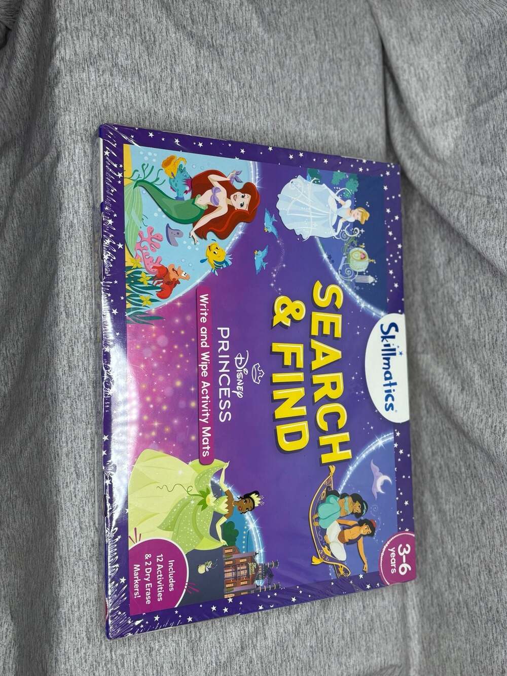 Skillmatics Disney Princess Search & Find Write and Wipe Activity Mats